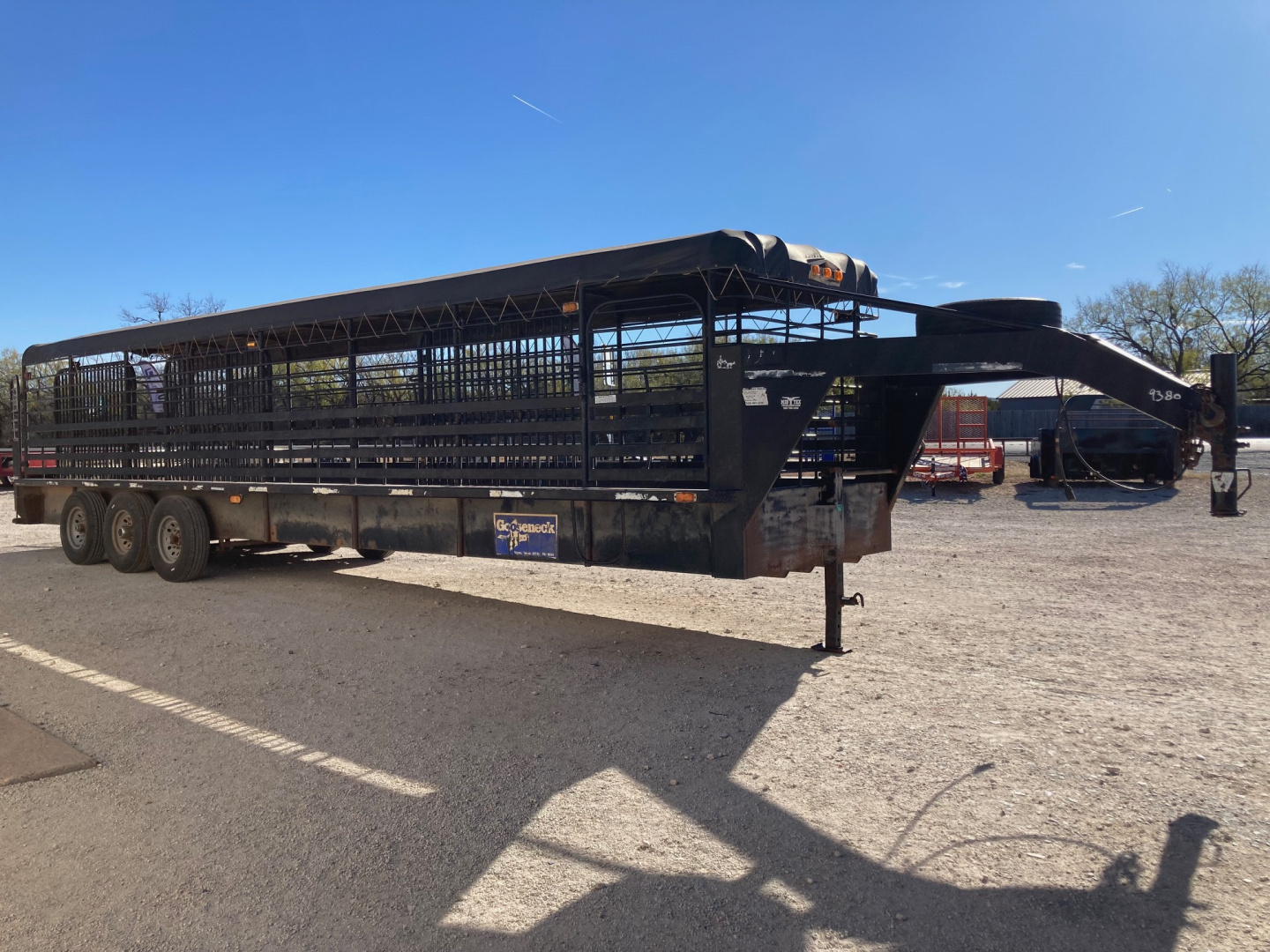 Used 2003 Gooseneck Trailer MFG GS Stock Trailer