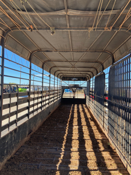 Used 2003 Gooseneck Trailer MFG GS Stock Trailer