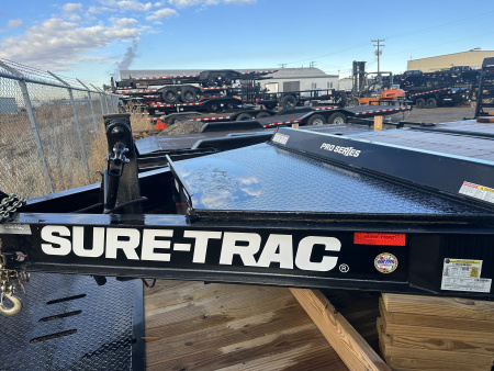 New 2025 Sure-Trac 7X18+4 17.6K Pro Ser Tilt Trailer