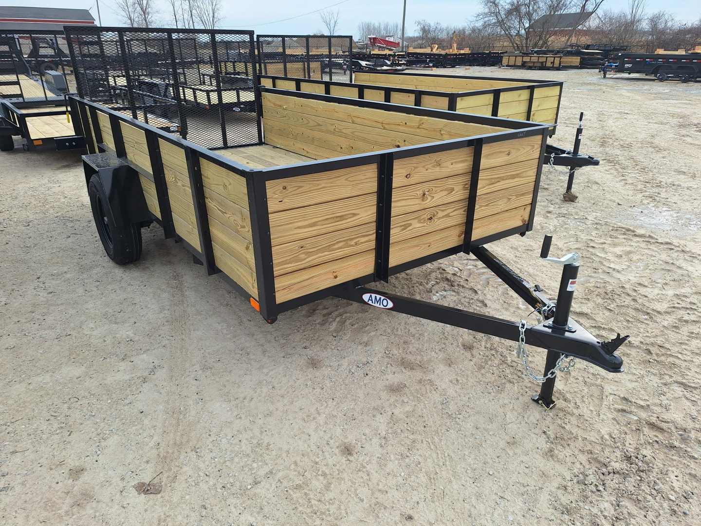 New 2026 AMO 76x12 High Woodside Utility Trailer