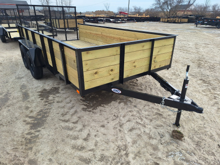 New 2026 AMO 82x14 Tandem Axle High Woodside Utility Trailer