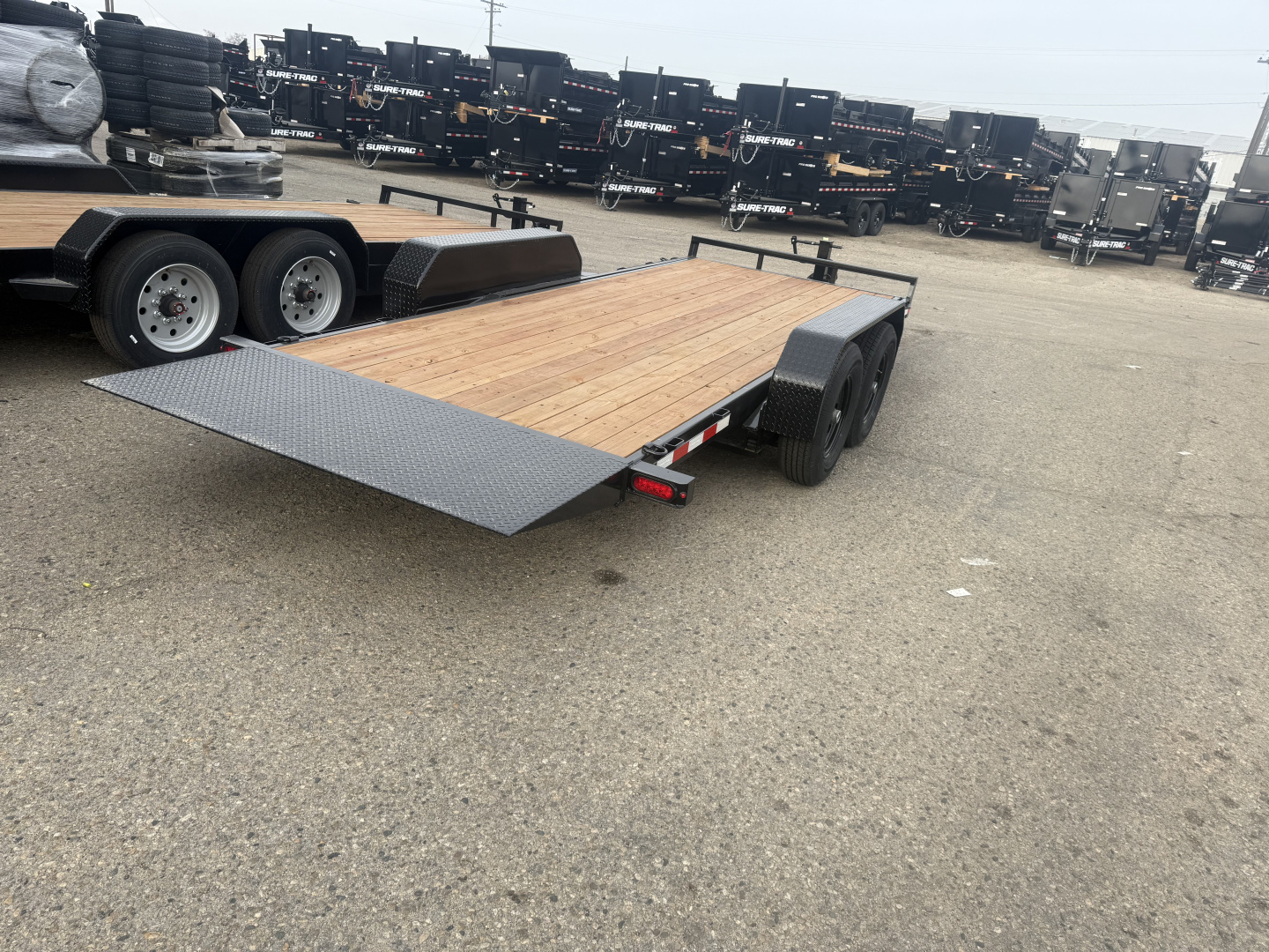 New 2025 Sure-Trac 7X18 14K TILT BED Equipment Trailer