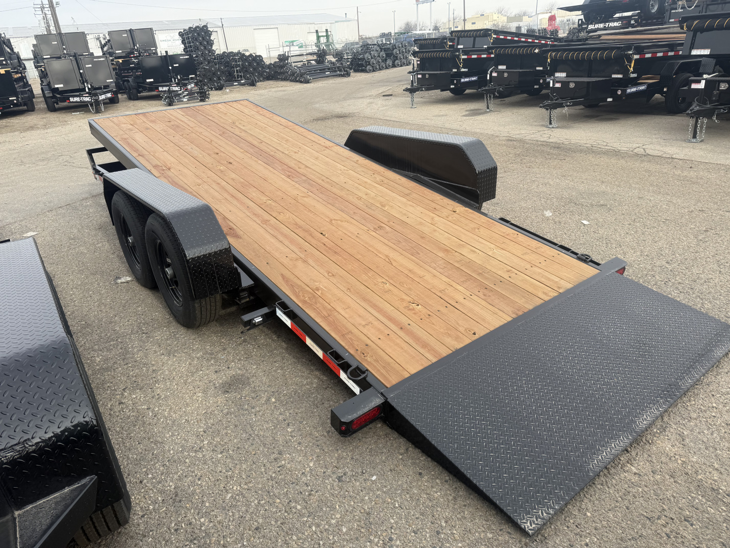 New 2025 Sure-Trac 7X18 14K TILT BED Equipment Trailer