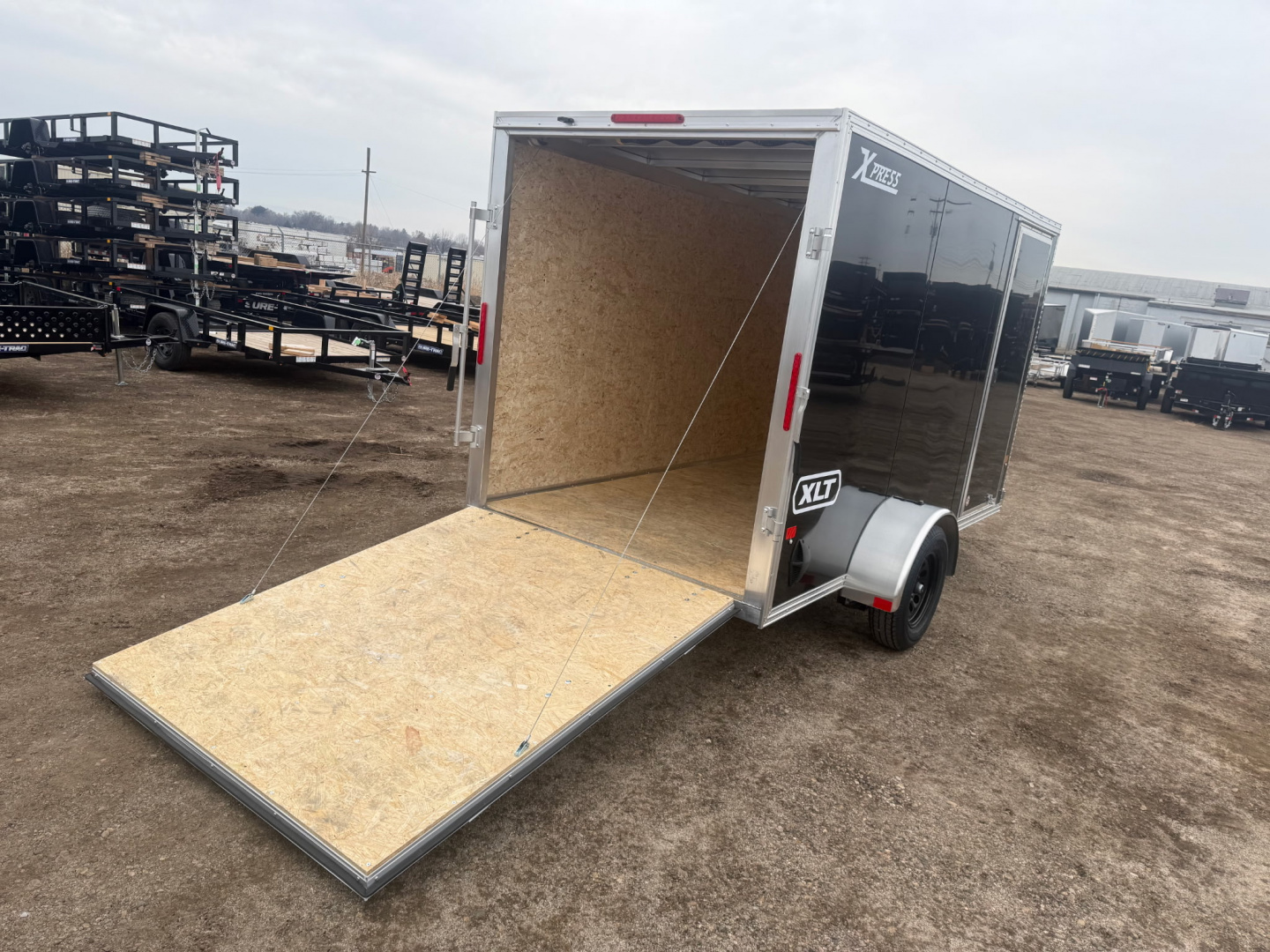 New 2026 ALCOM 6X12 3K XLTP 76" Cargo / Enclosed Trailer