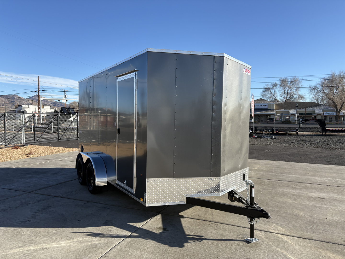 New 7x14 TA 7K Pace American Outback DLX Enclosed Cargo