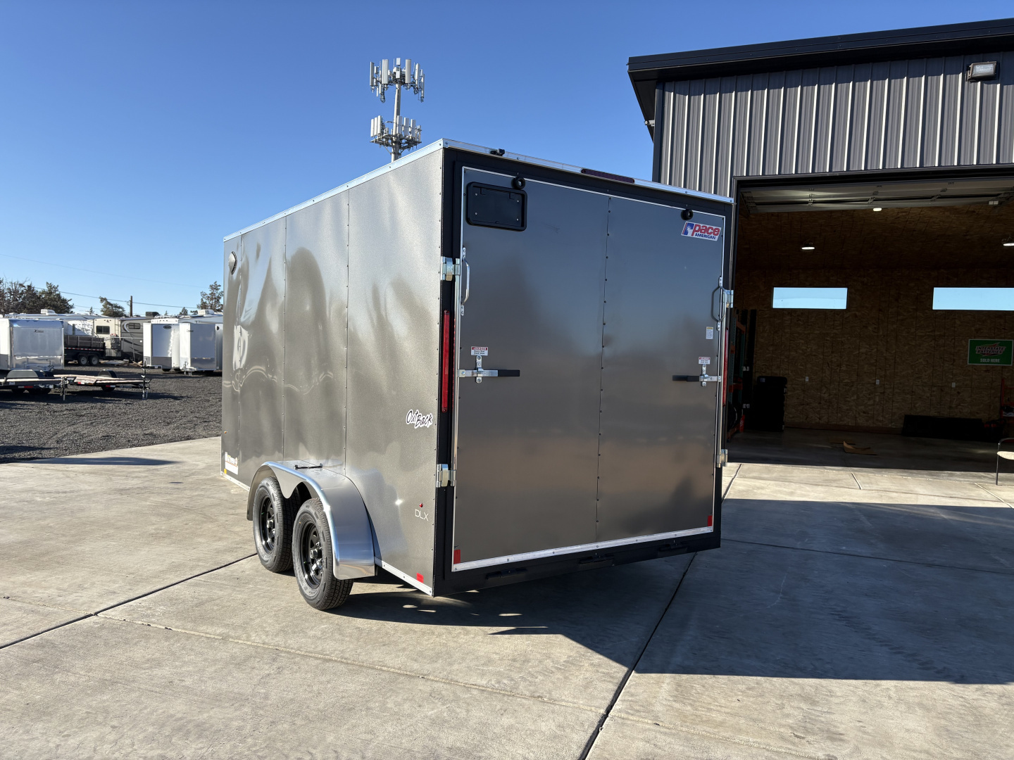 New 7x14 TA 7K Pace American Outback DLX Enclosed Cargo