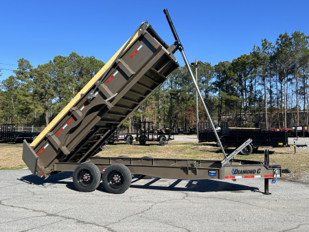 New 2026 Diamond C LPT208 TELESCOPIC DUMP TRAILER 81”X16’ PACESETTER EDITION LOADED HJYDRO JACK, WIRELESS REMOTE