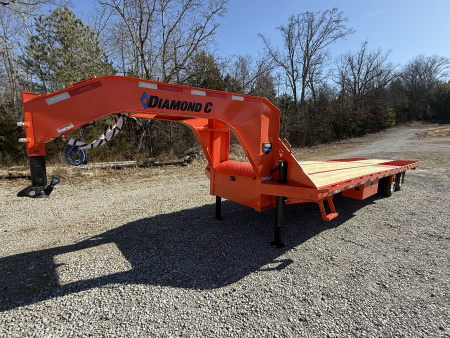 New 2026 Diamond C Trailers FMAX 212 Flatbed Trailer, HYD DOVETAIL, HYD JACKS, ALUMINUM OUTER WHEELS