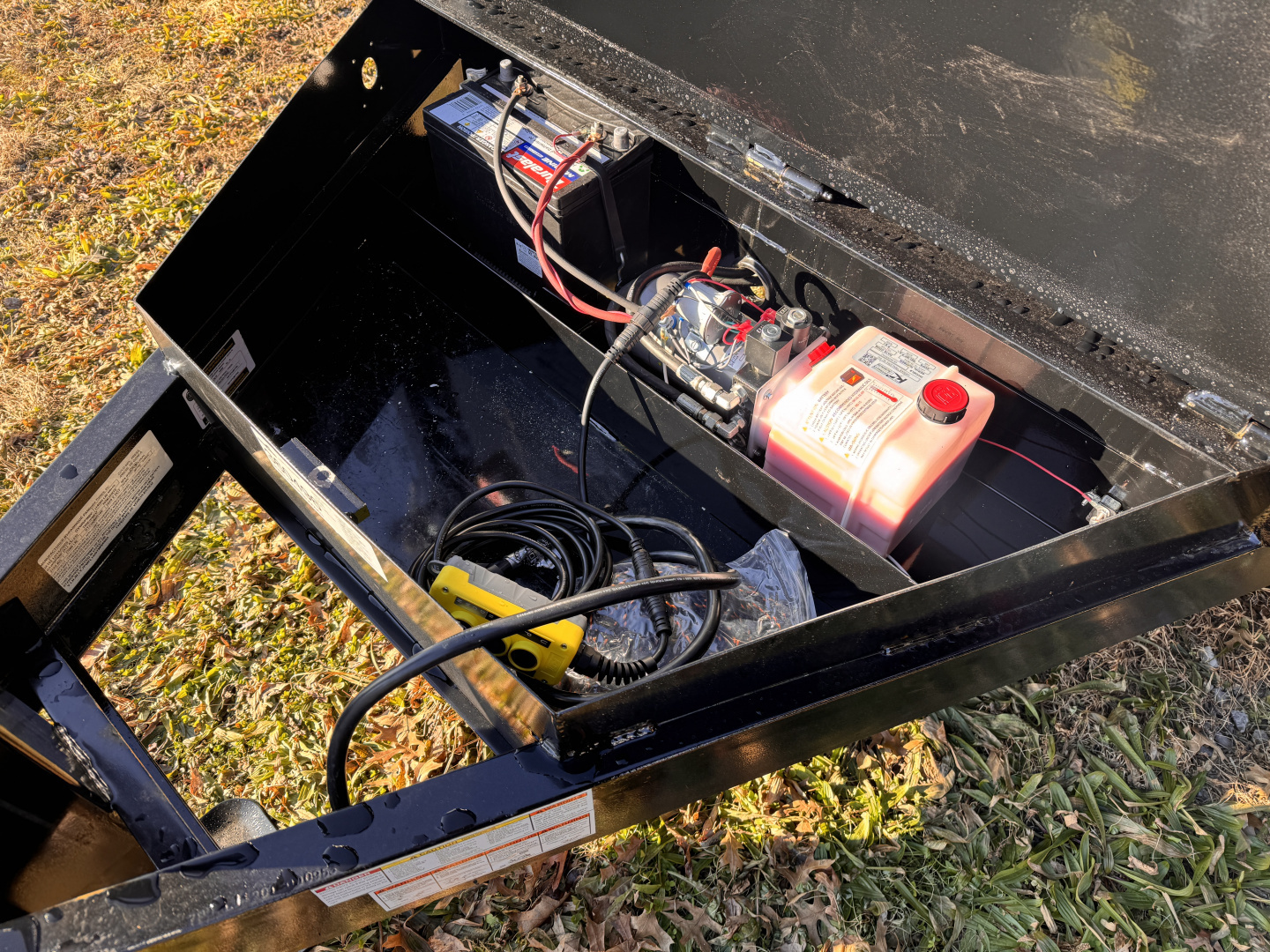 New 2026 Hawke Trailers FLPT-7K-7X14H4 Low Profile Dump Trailer 4 FOOT HIGH SIDES FREE TARP KIT