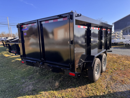 New 2026 Hawke Trailers FLPT-7K-7X14H4 Low Profile Dump Trailer 4 FOOT HIGH SIDES FREE TARP KIT