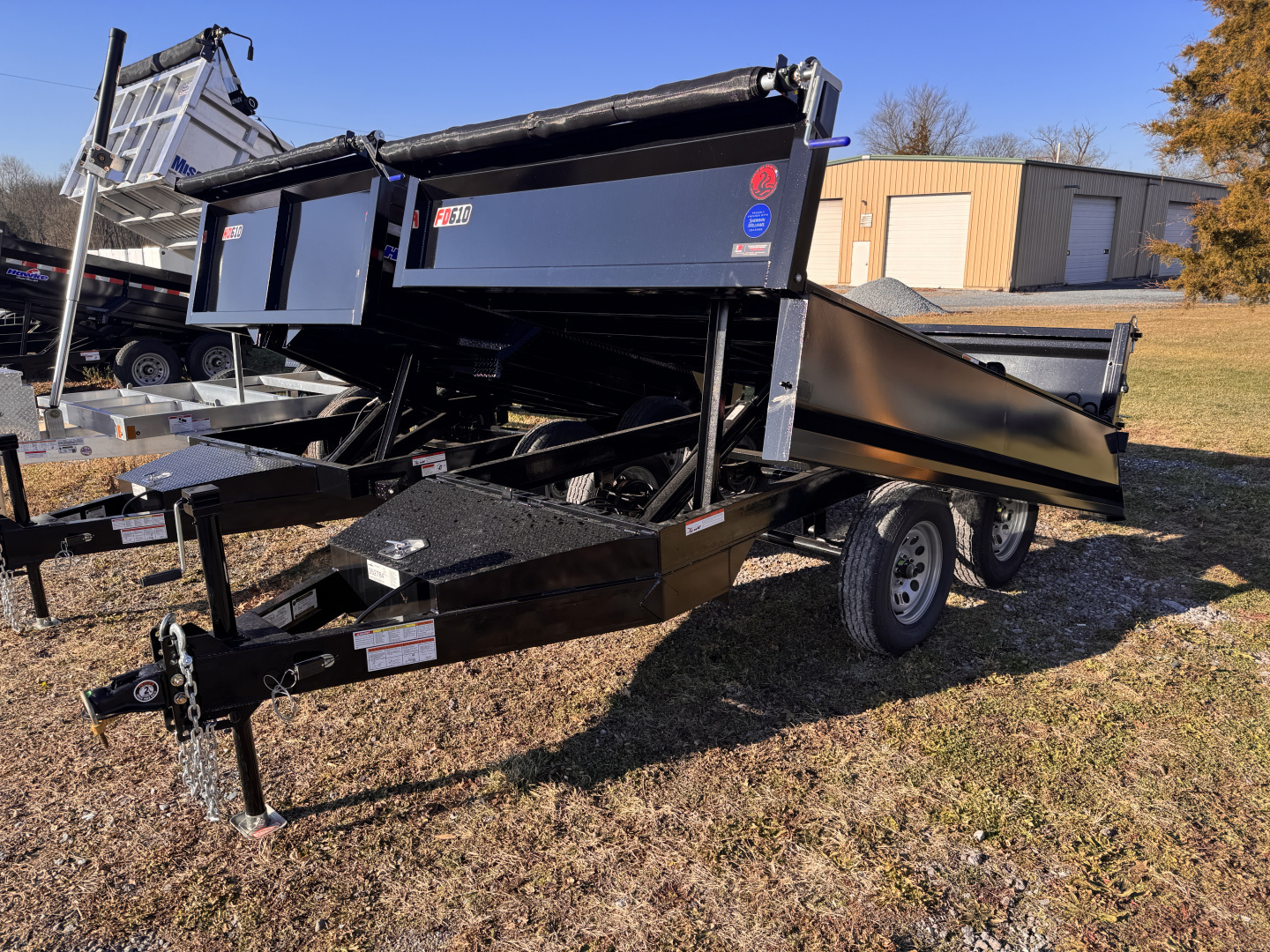 New 2026 Hawke Trailers FDOT-3.5K-6X10H Deck Over Dump Trailer FOLD DOWN SIDES FREE TARP KIT