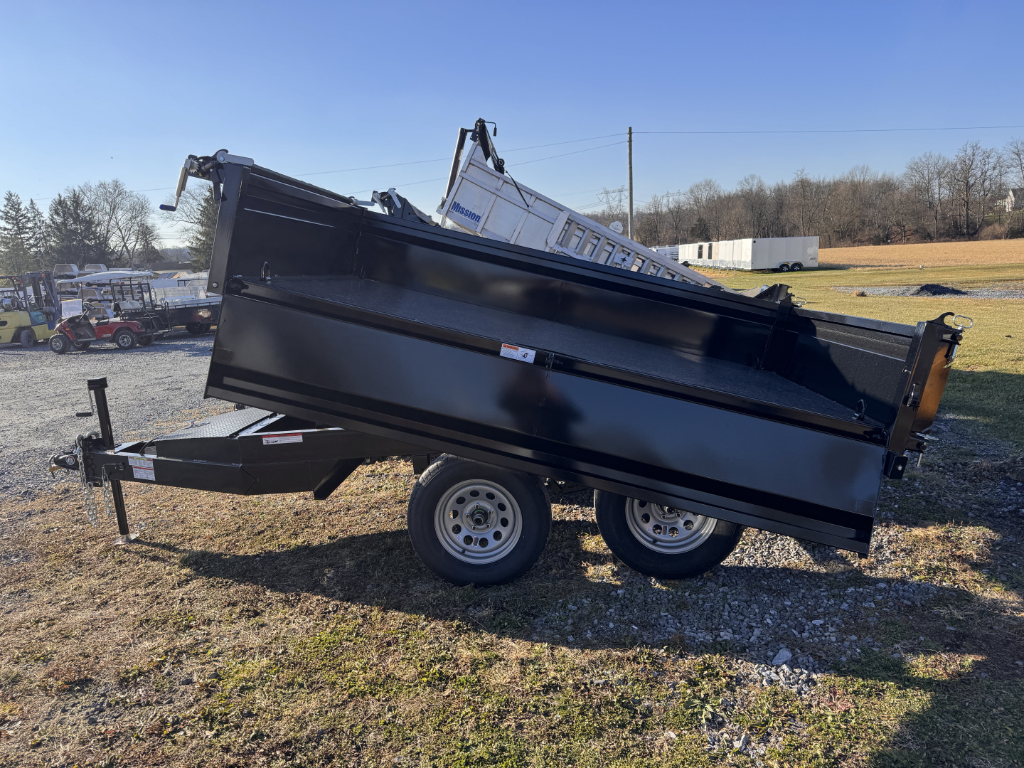 New 2026 Hawke Trailers FDOT-3.5K-6X10H Deck Over Dump Trailer FOLD DOWN SIDES FREE TARP KIT