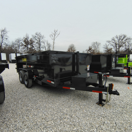New 2026 U.S Built/Texas Pride Trailers 7x14x3 TA Bumper Pull , 14k axles Dump Trailer
