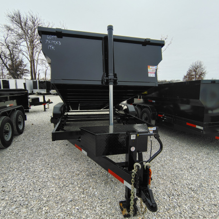 New 2026 U.S Built/Texas Pride Trailers 7x14x3 TA Bumper Pull , 14k axles Dump Trailer