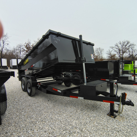 New 2026 U.S Built/Texas Pride Trailers 7x14x3 TA Bumper Pull , 14k axles Dump Trailer