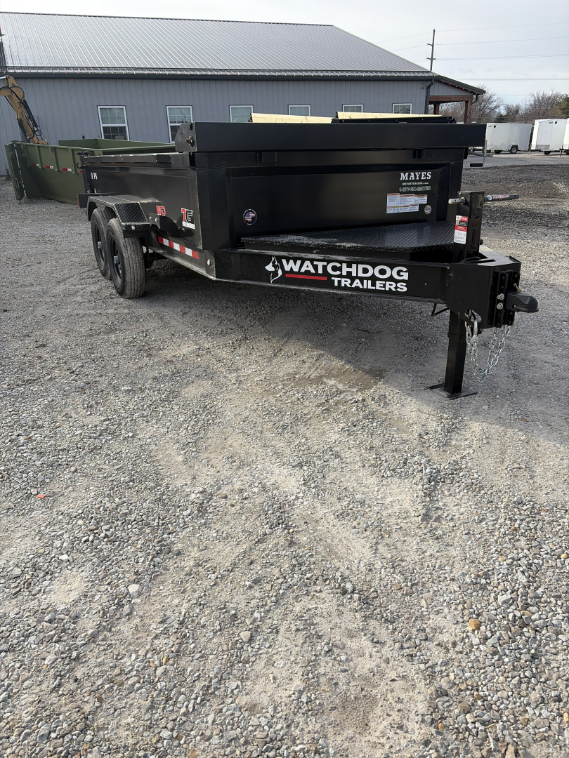 New 2026 Watchdog Trailers PD-14TA7 Dump Trailer 83X14 TA (GVW:14000) BLACK