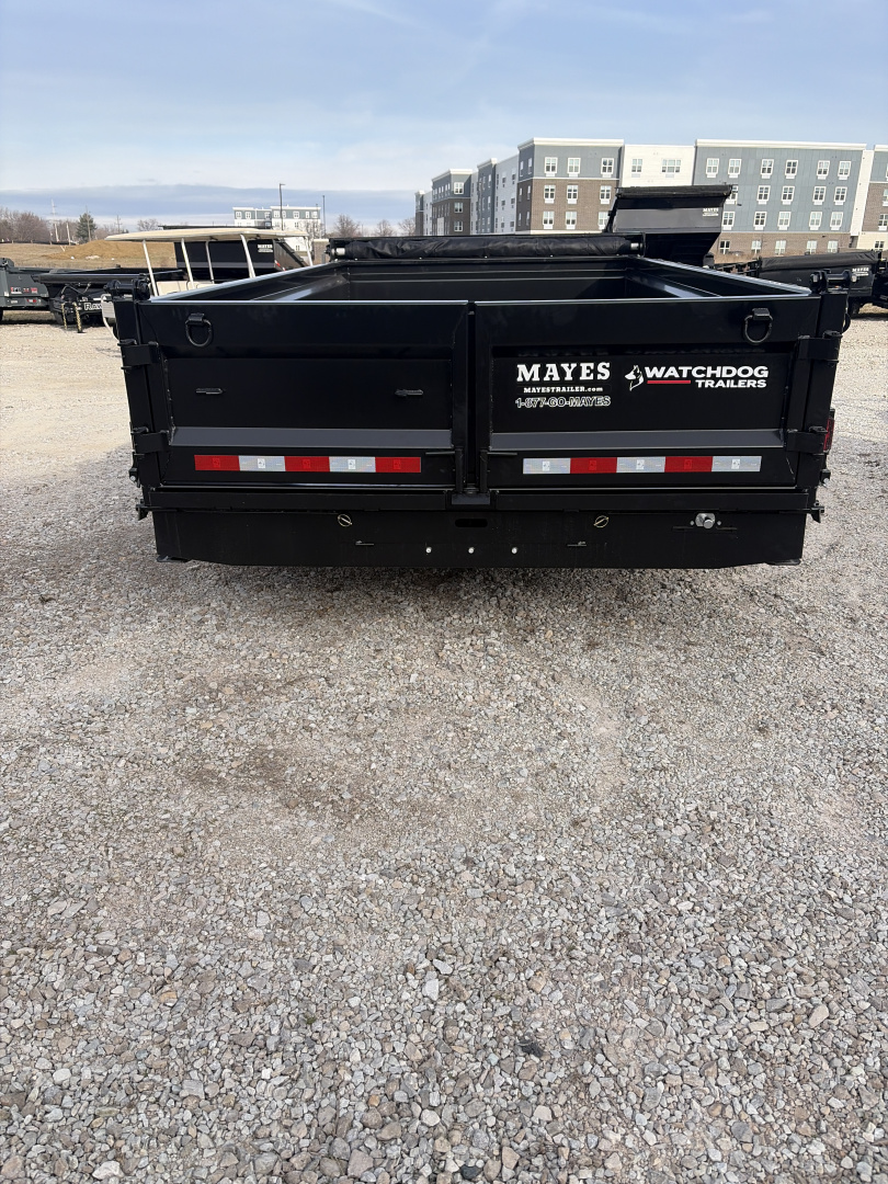 New 2026 Watchdog Trailers PD-14TA7 Dump Trailer 83X14 TA (GVW:14000) BLACK