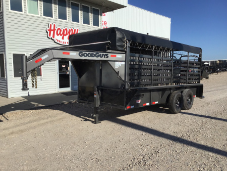 New 2026 Good Guys 6'8 x16' GN Bar Top Livestock Trailer - Wrangler