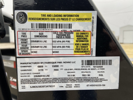 New Sure-Trac Equipment Trailer 8.5x22.5