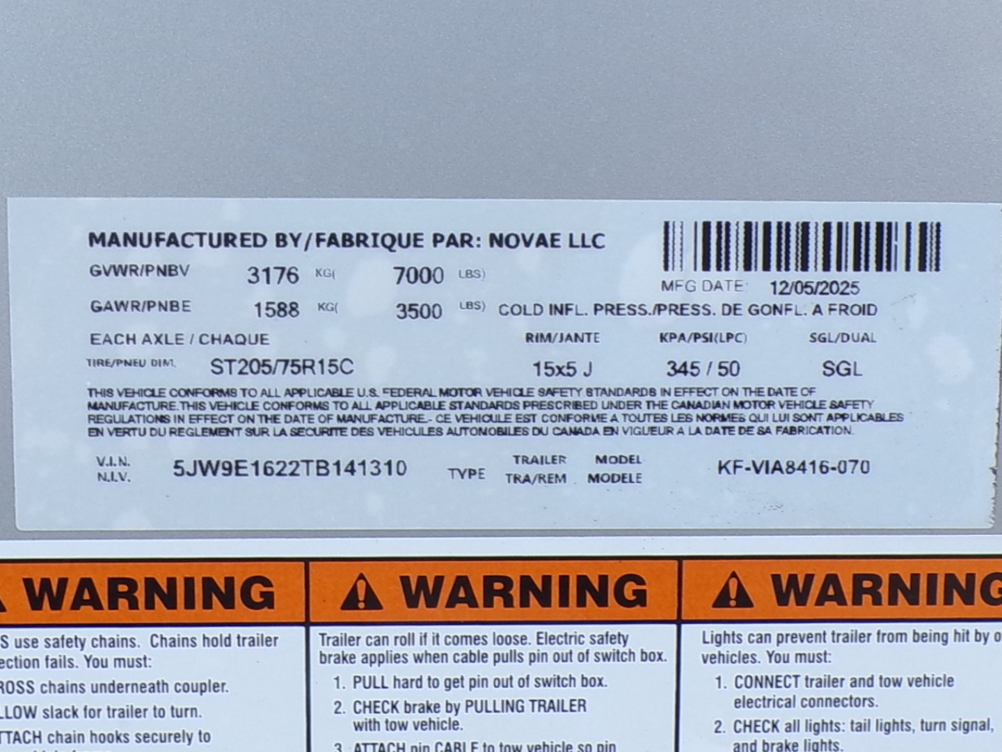 New 2026 Formula Triumph 7 x 16 Cargo / Enclosed Trailer