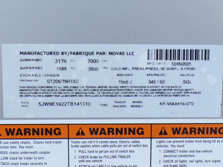 New 2026 Formula Triumph 7 x 16 Cargo / Enclosed Trailer