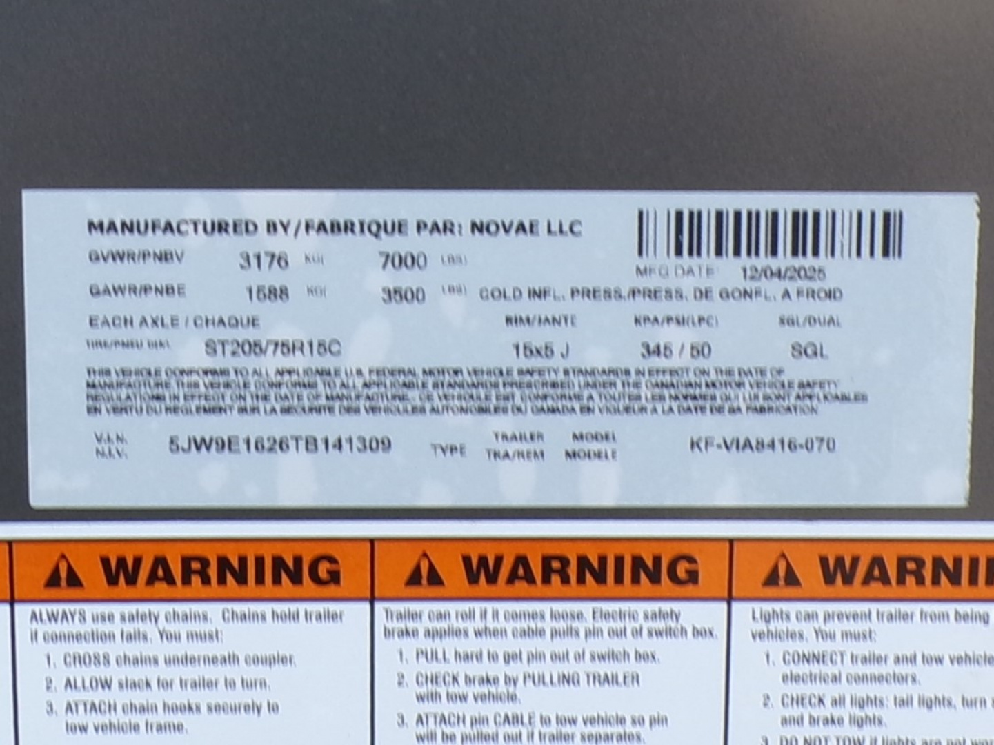 New 2026 Formula Triumph 7 x 16 Cargo / Enclosed Trailer