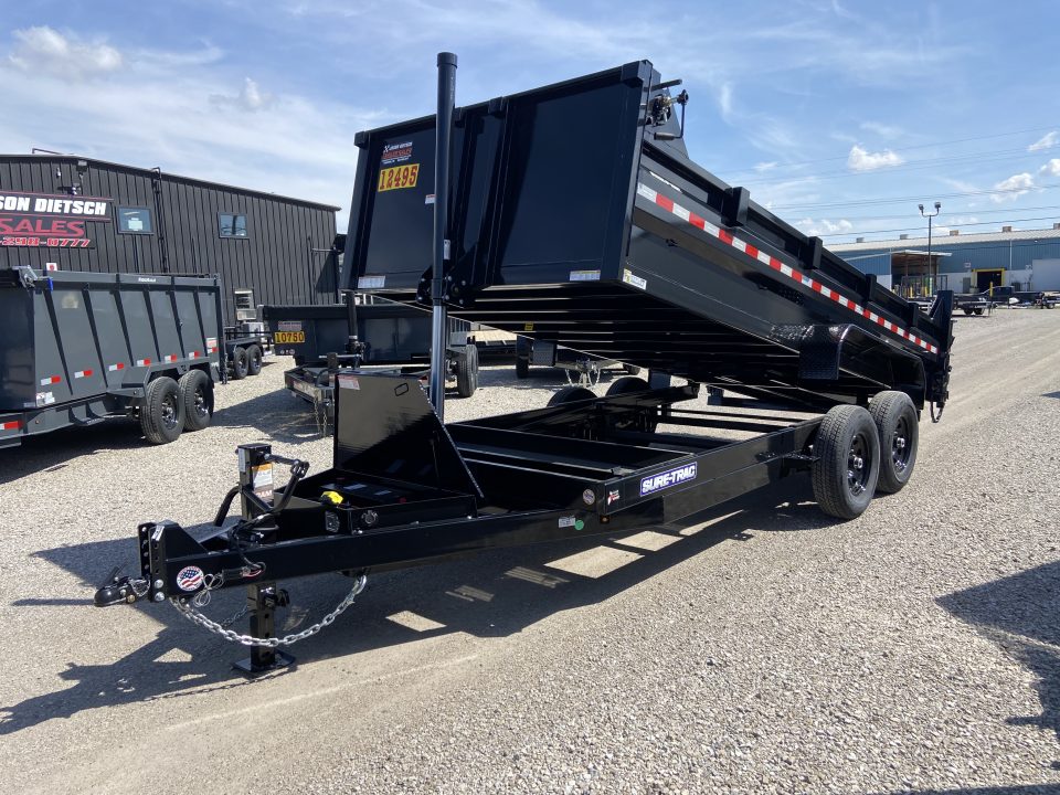 New Sure-Trac Dump Trailer 7 x 16