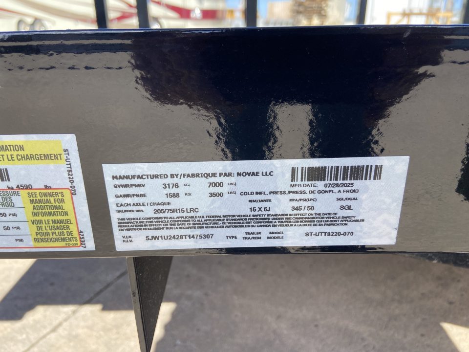 New Sure-Trac Utility Trailer 7 x 20