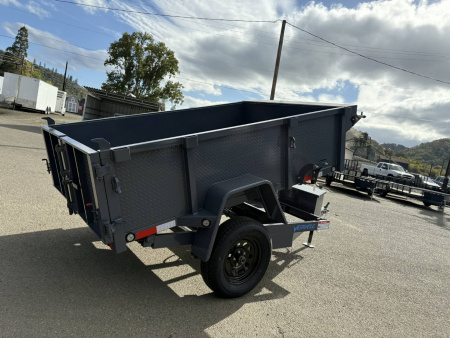 New MINI DUMP 2026 Versatile PTM58 5' X 8' 3500# SINGLE AXLE TRAILER GRAY