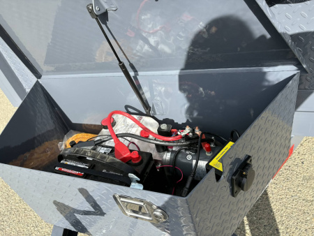 New MINI DUMP 2026 Versatile PTM58 5' X 8' 3500# SINGLE AXLE TRAILER GRAY