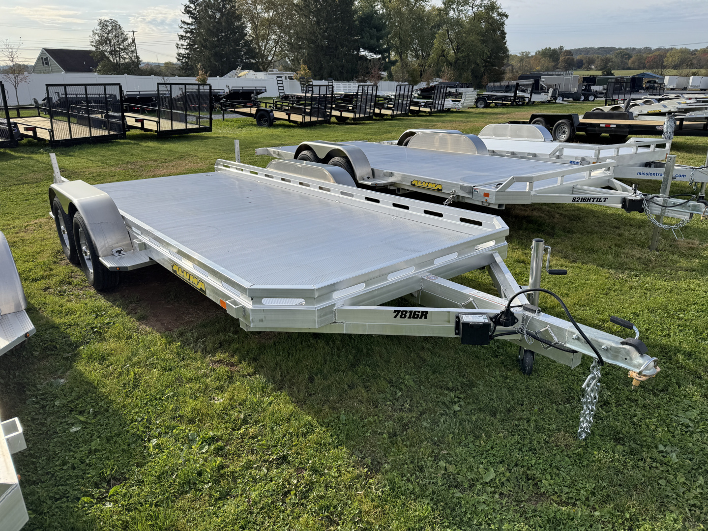 New 2027 Aluma 7816TA-EL-R-RTD Hauler Car / Racing Trailer