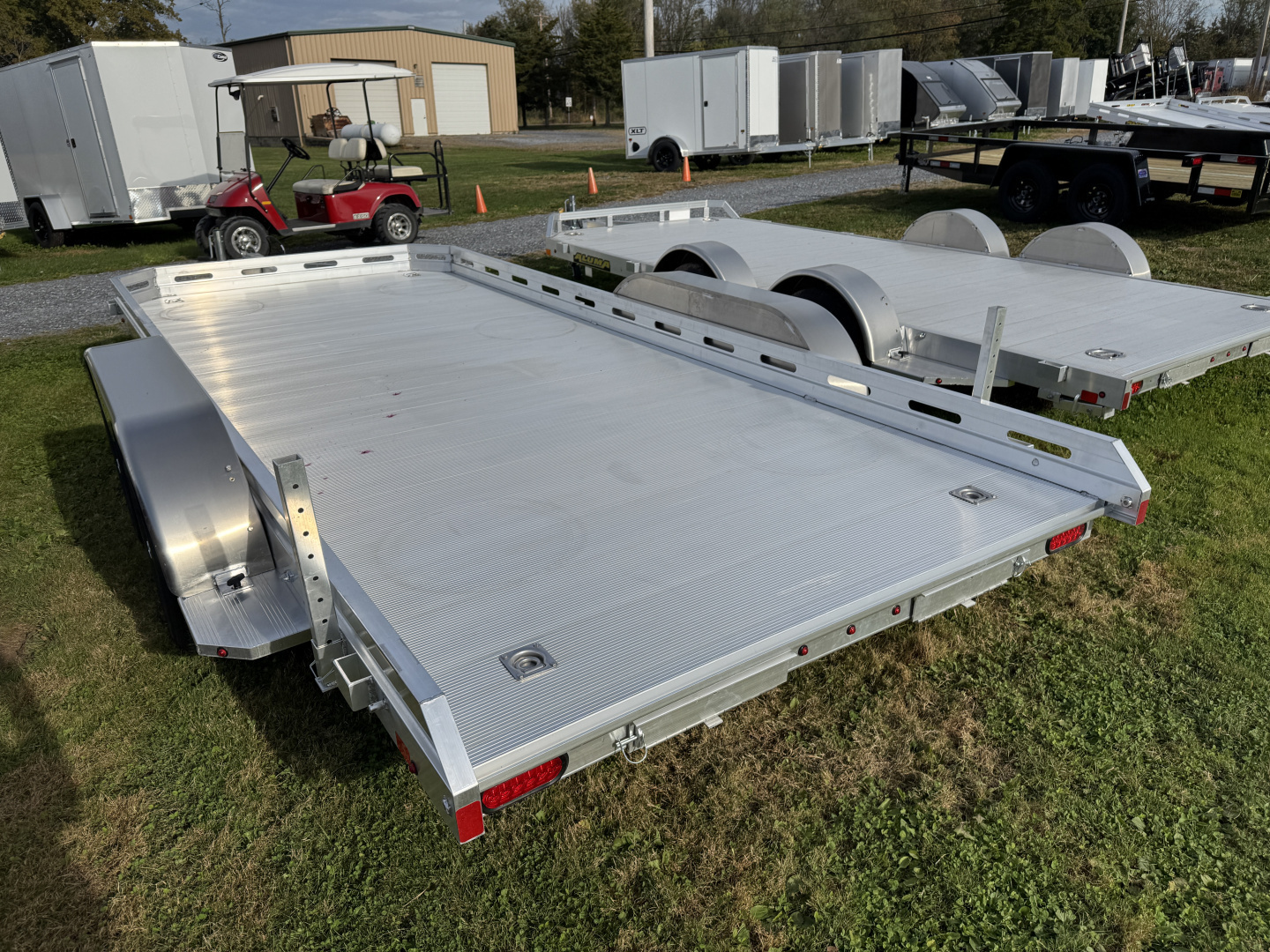 New 2027 Aluma 7816TA-EL-R-RTD Hauler Car / Racing Trailer