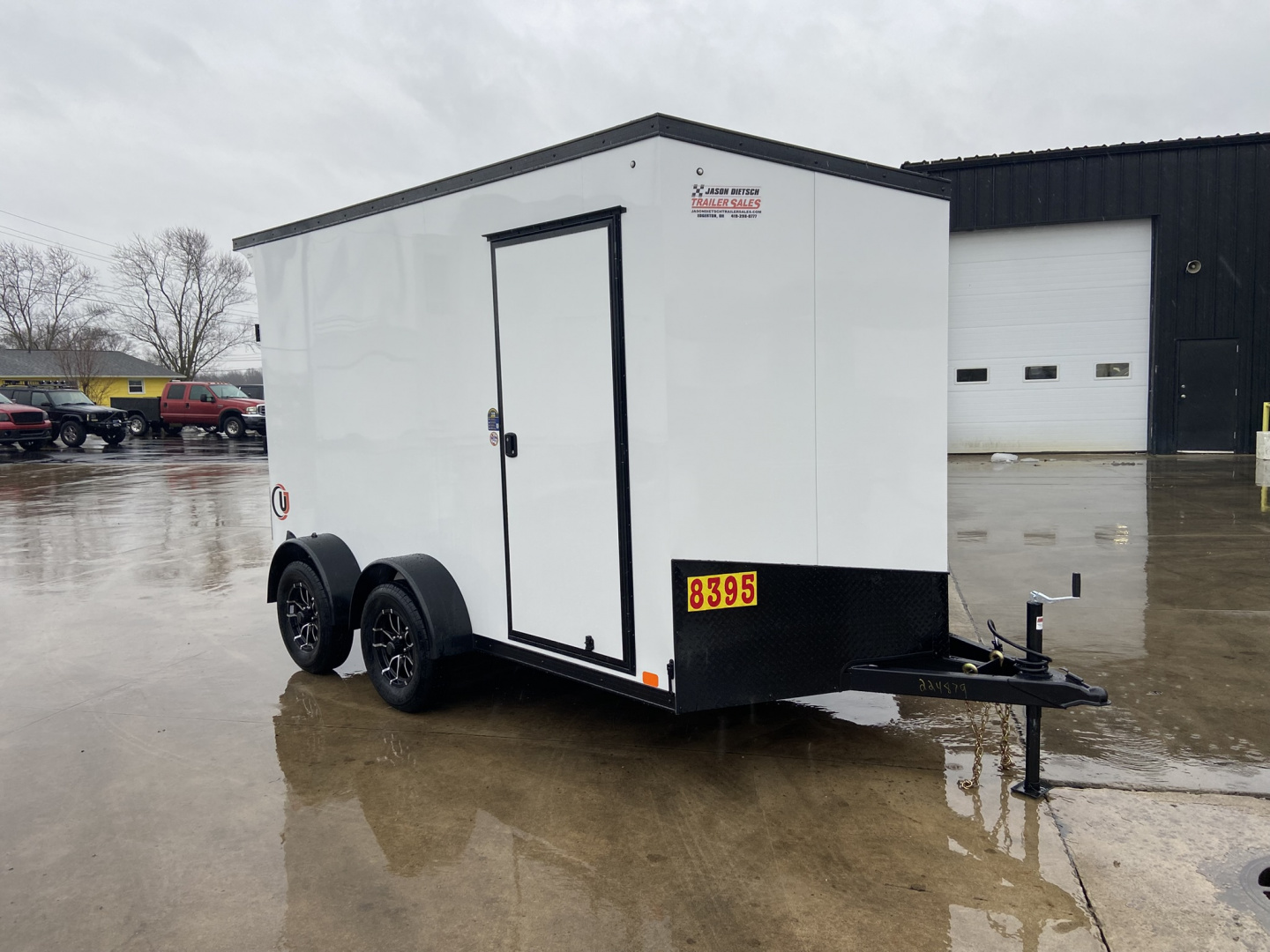 New United 12' UJ V-Nose Enclosed Cargo Trailer