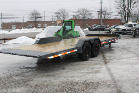 New 2026 Moritz 7' x 16' + 6' Low Pro - Gravity Tilt - Tilt Trailer - 22900# GVW