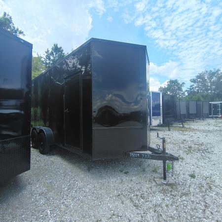 New 2026 Steel Pines Cargo 7x16 TA , 7'6  interior height, 3.5k axles, .080 polycore Cargo / Enclosed Trailer