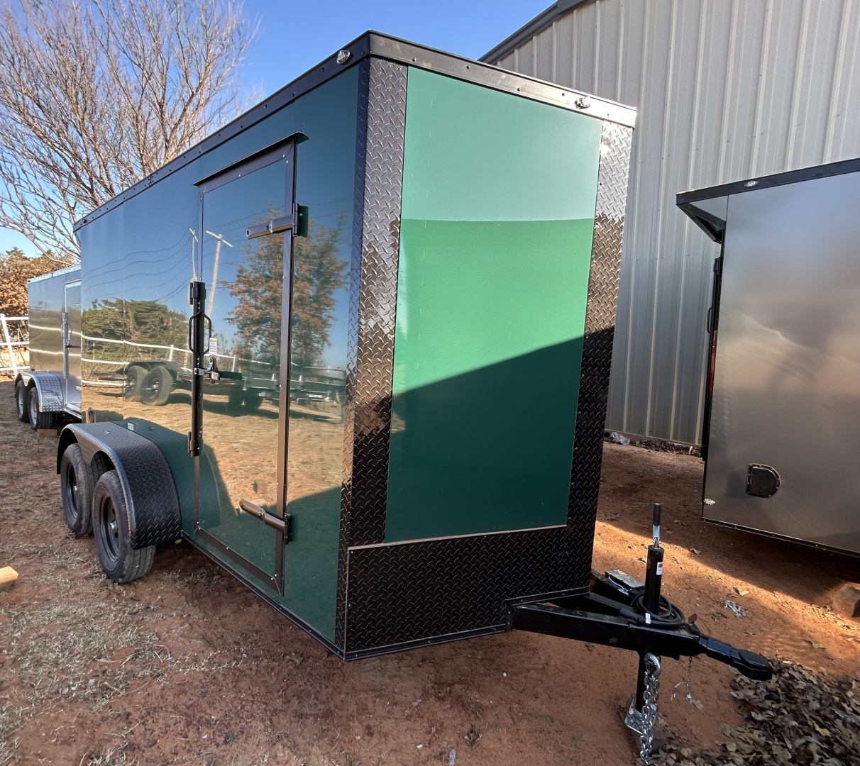 New 2026 Family Trailer 6x12 Tandem Axles Cargo / Enclosed Trailer-Screwless Exterior-Blackout Pkg-Rear Spoiler