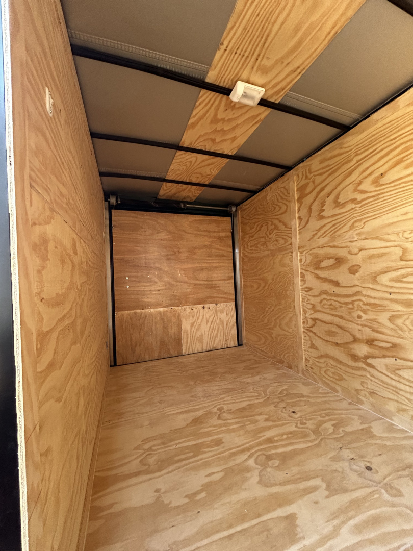 New 2026 Family Trailer 6x12 Tandem Axles Cargo / Enclosed Trailer-Screwless Exterior-Blackout Pkg-Rear Spoiler