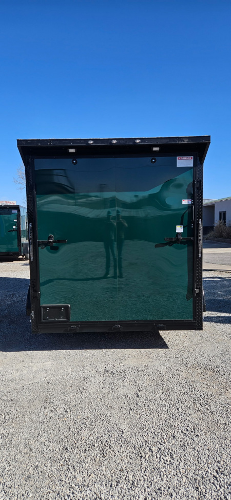 New 2026 Family Trailer 6x12 Tandem Axles Cargo / Enclosed Trailer-Screwless Exterior-Blackout Pkg-Rear Spoiler