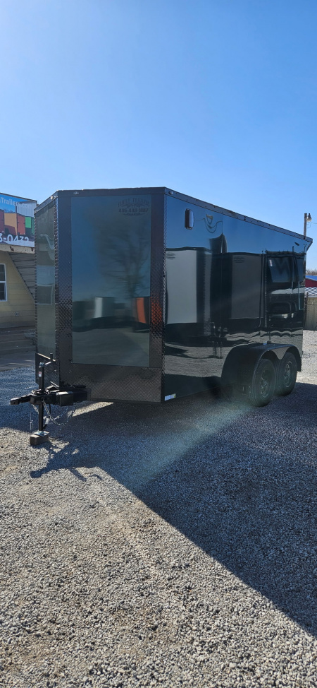 New 2026 Family Trailer 6x12 Tandem Axles Cargo / Enclosed Trailer-Screwless Exterior-Blackout Pkg-Rear Spoiler