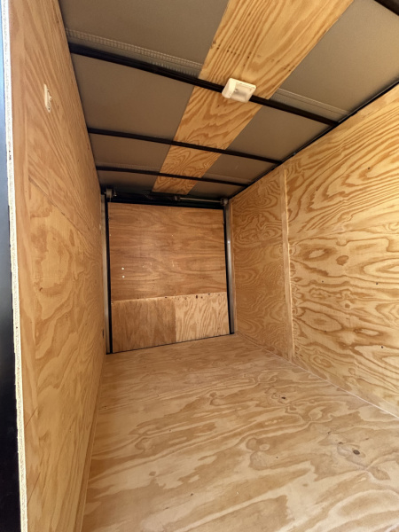 New 2026 Family Trailer 6x12 Tandem Axles Cargo / Enclosed Trailer-Screwless Exterior-Blackout Pkg-Rear Spoiler