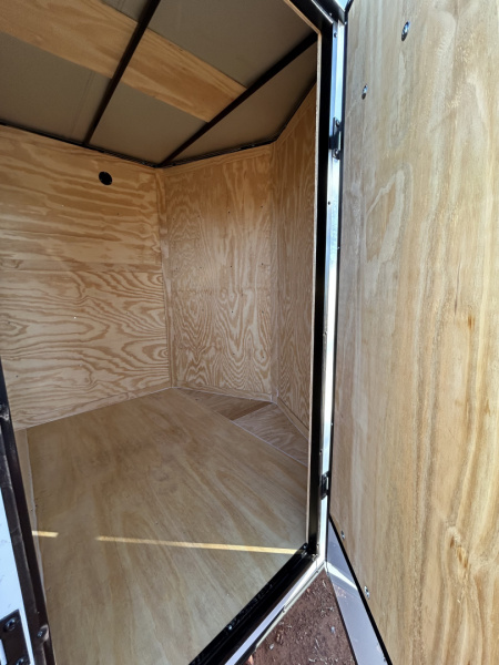 New 2026 Family Trailer 7x14 Tandem Axles Cargo / Enclosed Trailer-Screwless Exterior-Blackout Pkg-Rear Spoiler