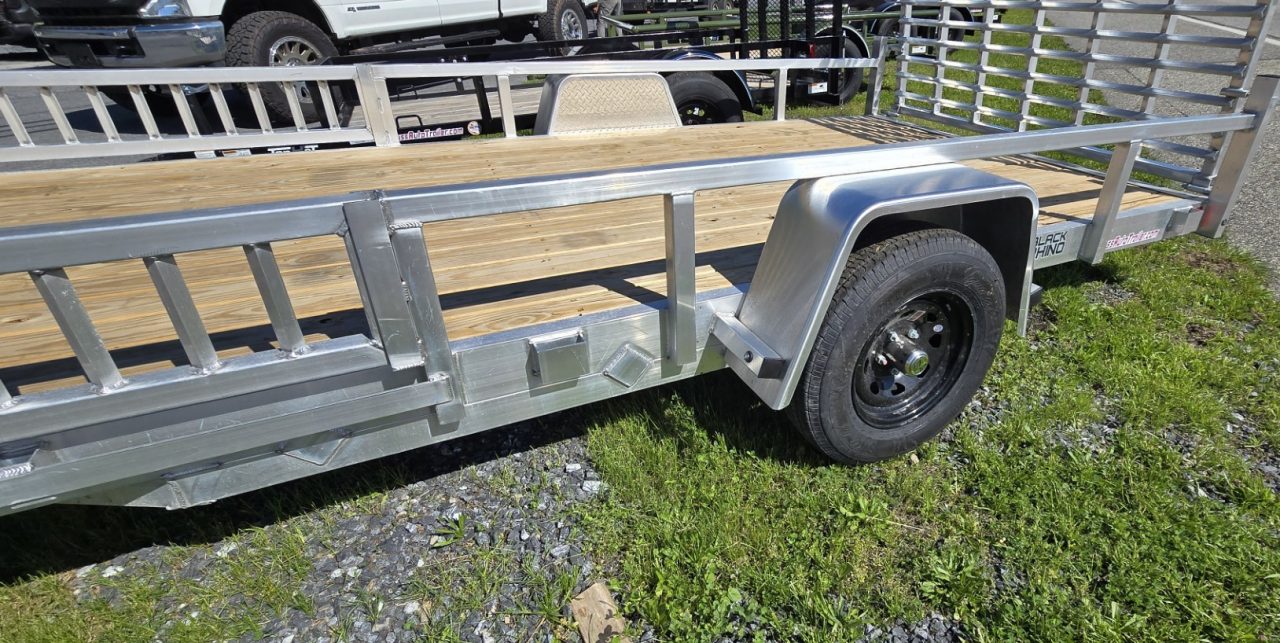 New 2026 Black Rhino 7X14 ATV Trailer w/wood deck