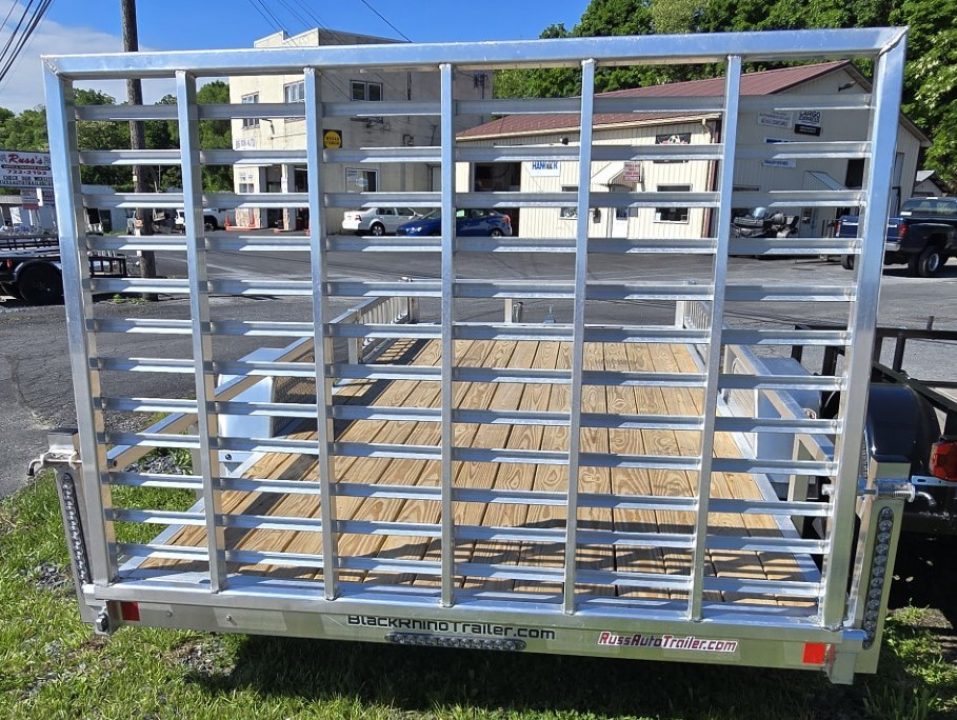 New 2026 Black Rhino 7X14 ATV Trailer w/wood deck