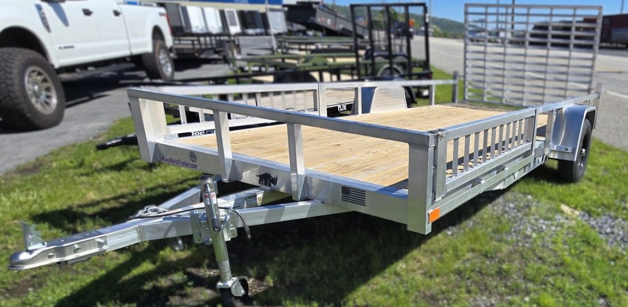 New 2026 Black Rhino 7X14 ATV Trailer w/wood deck