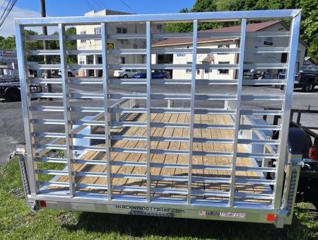 New 2026 Black Rhino 7X14 ATV Trailer w/wood deck