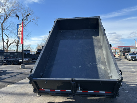 New 2026 Lamar Trailers 83"x12' DT-14K Low Pro Dump Trailer