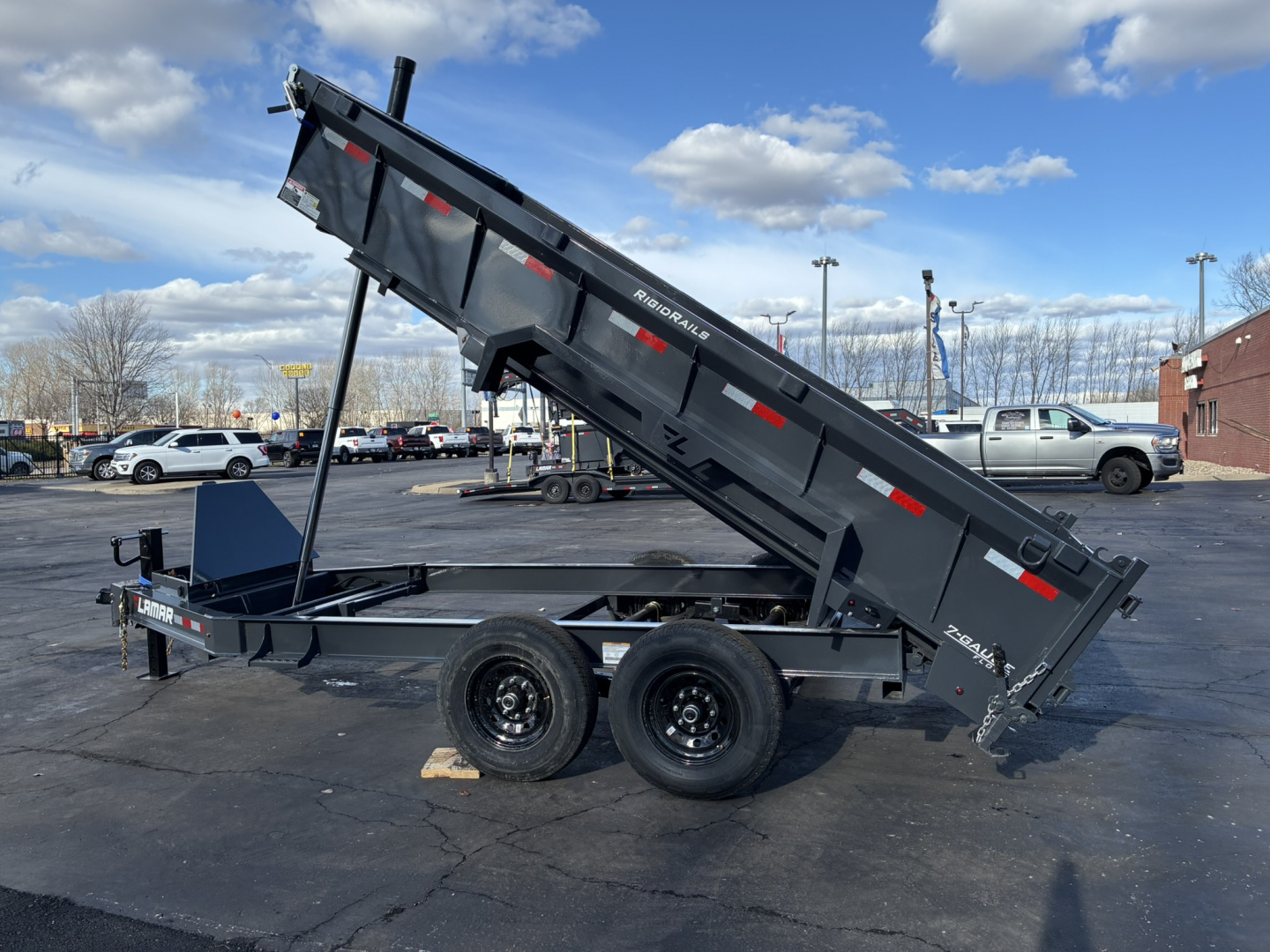 New 2026 Lamar Trailers 77"x12'DT-10K Medium Dump Trailer