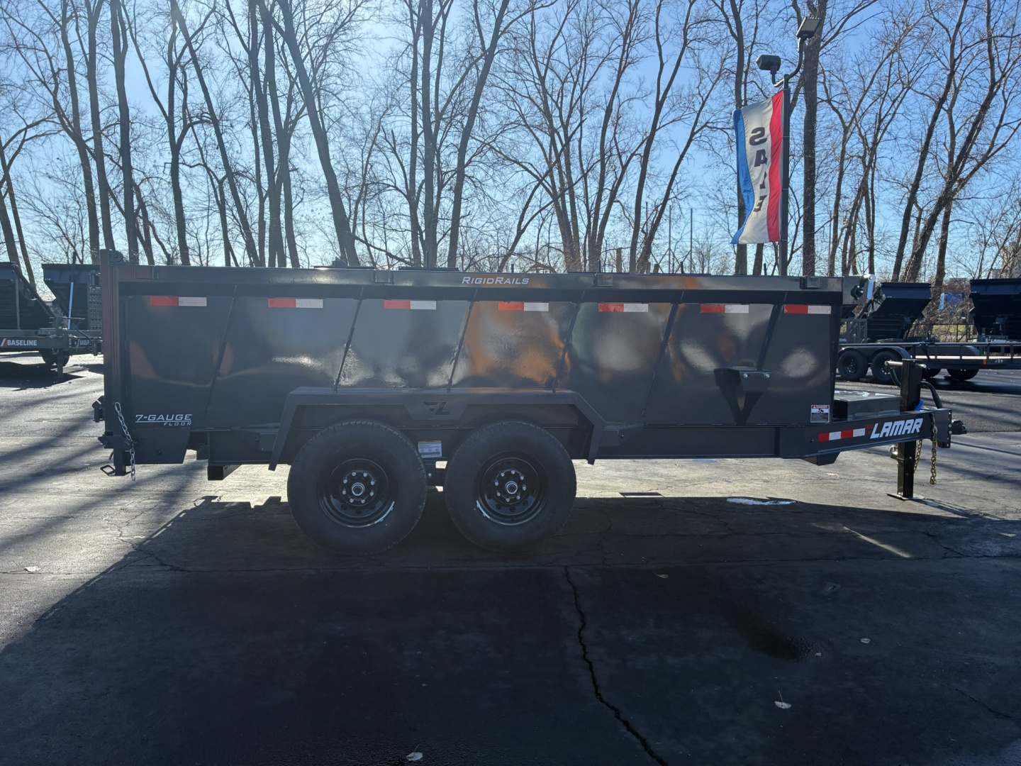 New 2026 Lamar Trailers 83"x14'DT-14K Telescopic Dump Trailer