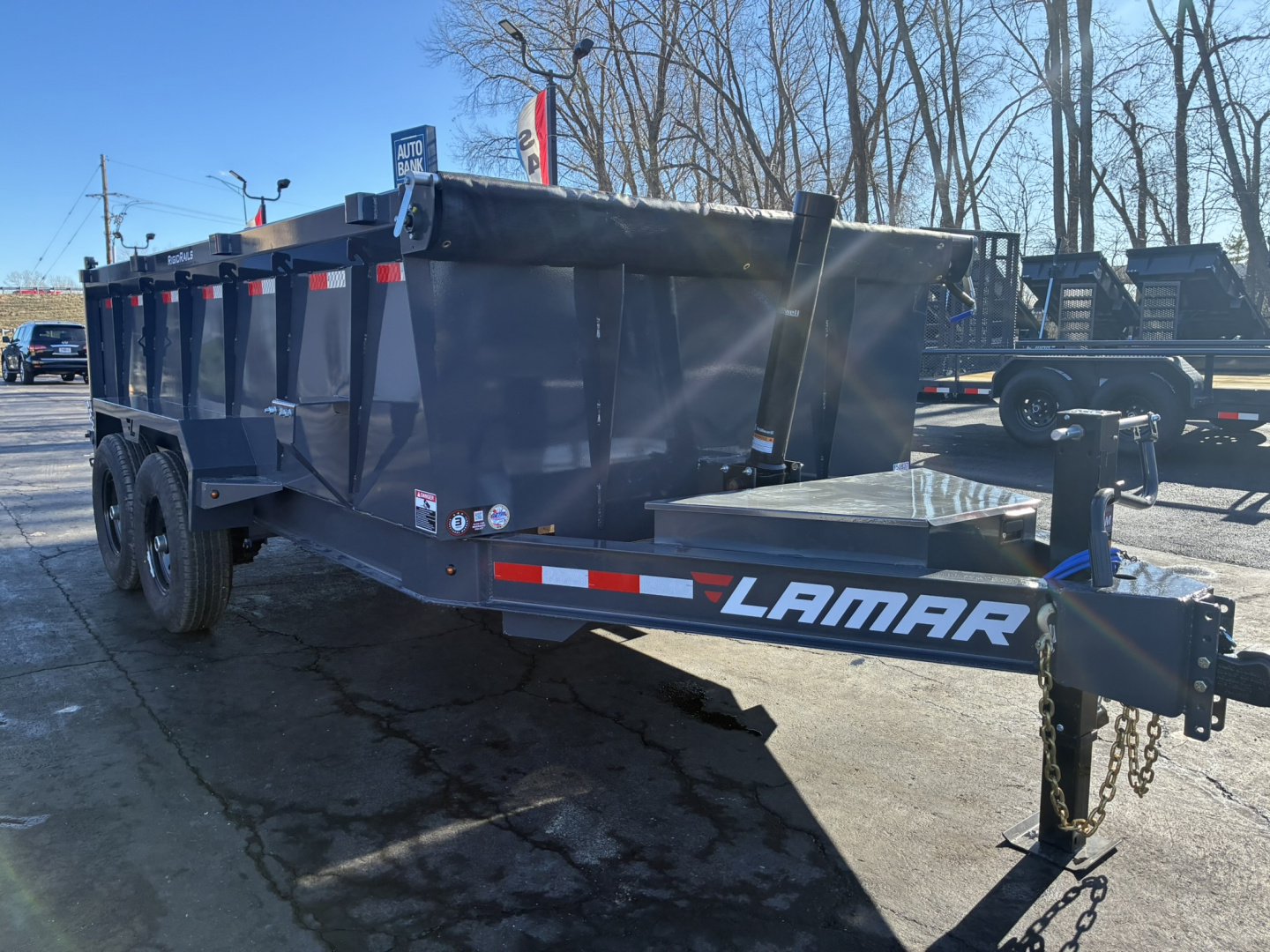 New 2026 Lamar Trailers 83"x14'DT-14K Telescopic Dump Trailer