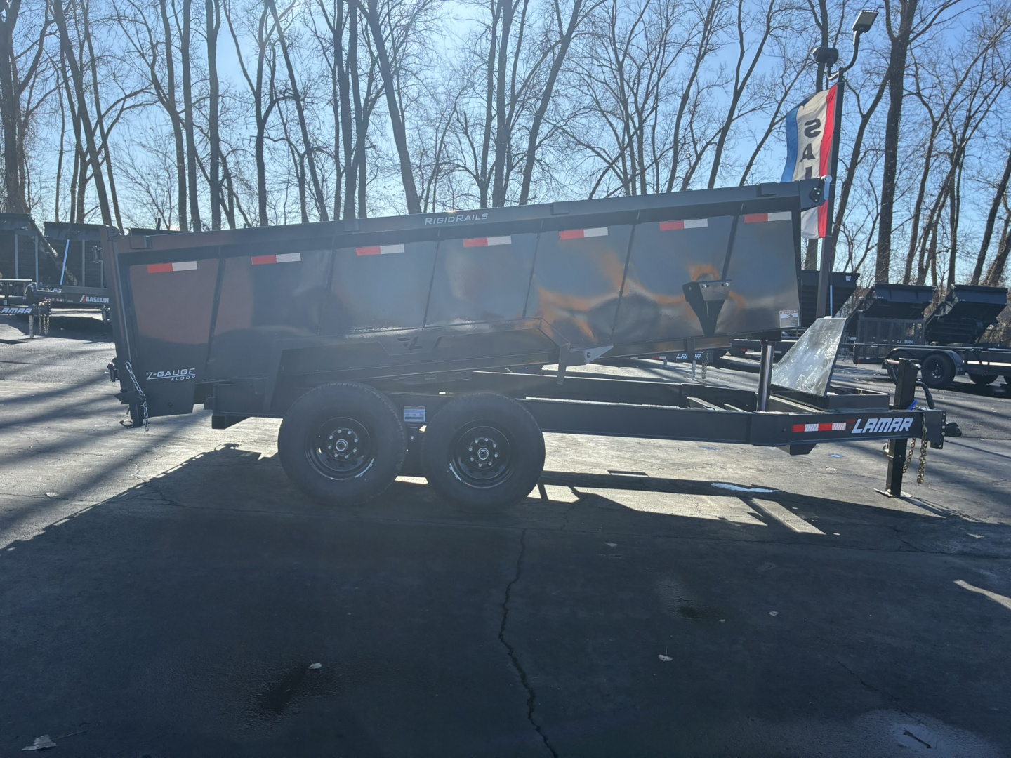 New 2026 Lamar Trailers 83"x14'DT-14K Telescopic Dump Trailer